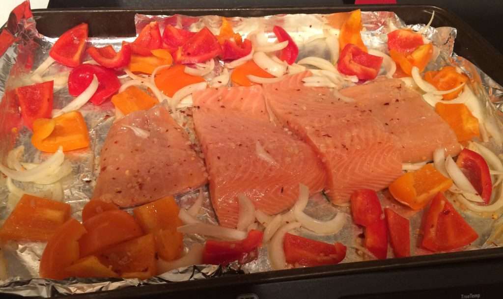 This baked salmon recipe is so simple to make and only uses one pan, so clean-up is simple!