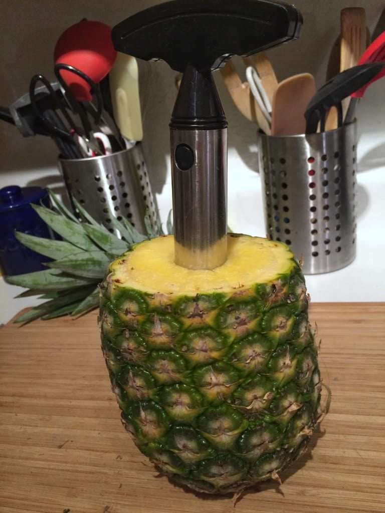Adorox Stainless Steel Pineapple Fruit Core Slicer Cutter Kitchen Tool In Use