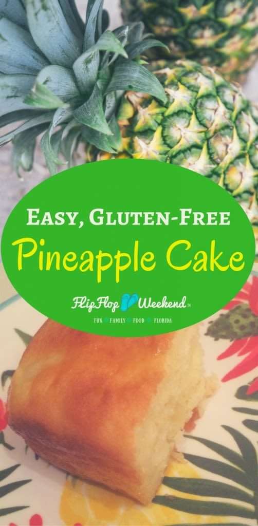 This gluten-free pineapple dessert uses a boxed cake mix to make a rich, dense tropical cake in a snap!