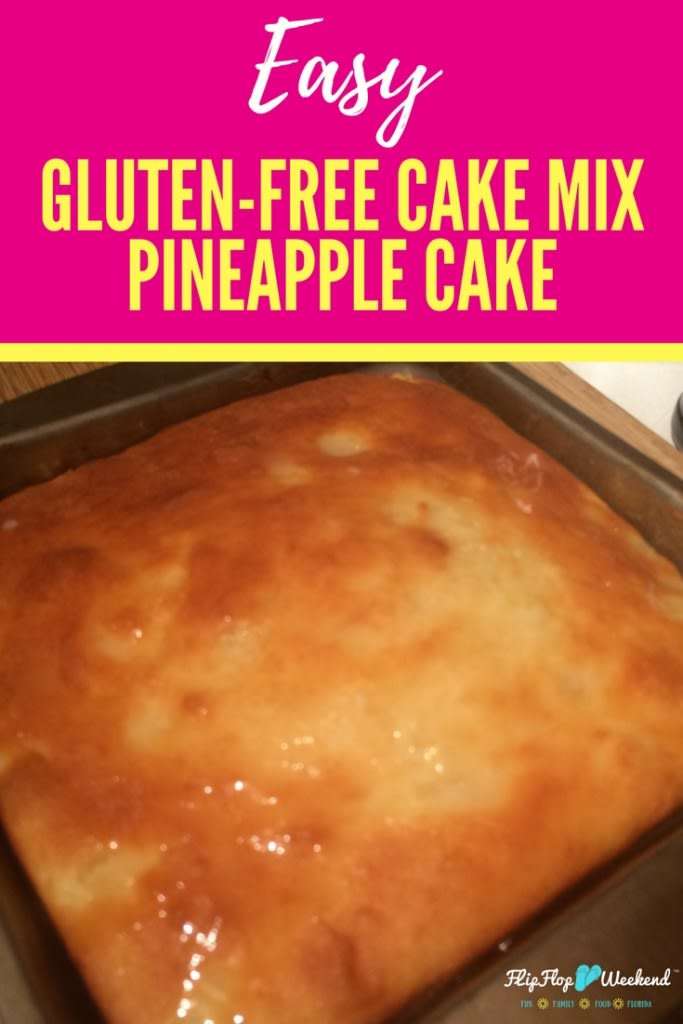 This gluten-free pineapple cake is super simple, using a cake mix as its base. It packs a punch with tropical flavor and won't take forever to make!