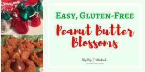 This easy recipe for gluten-free peanut butter blossoms will satisfy your Christmas cookie craving...just save some for Santa.