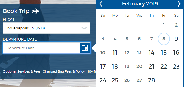 allegiant calendar