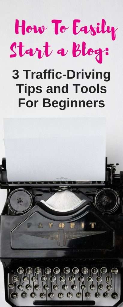 If you are trying to start a blog as a beginner, this post discusses three tips and must-have tools you need to drive traffic to your site and get readers!