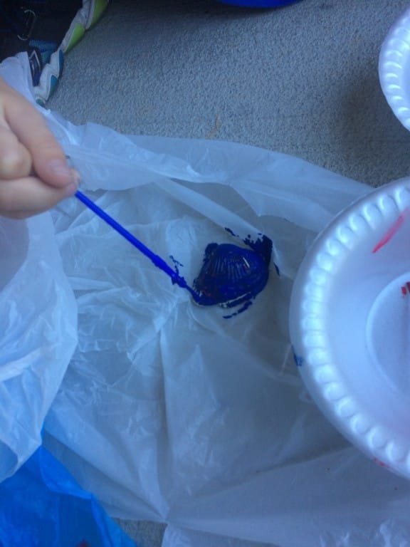 Seashell Painting is a fun, after beach activity.