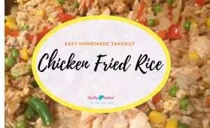 This homemade chicken fried rice recipe is budget-friendly and super quick, making for the perfect weeknight dinner