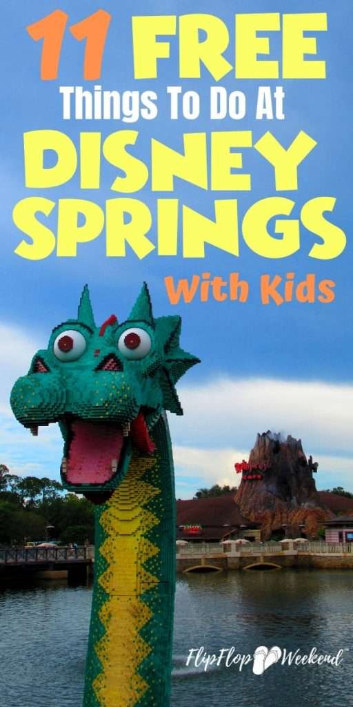 Disney Springs has amazing food, shopping and entertainment! Plus, it's completely free to park and enter. since it does not require a Walt Disney World park ticket. This post features some of my favorite free things to do at Disney Springs with kids!