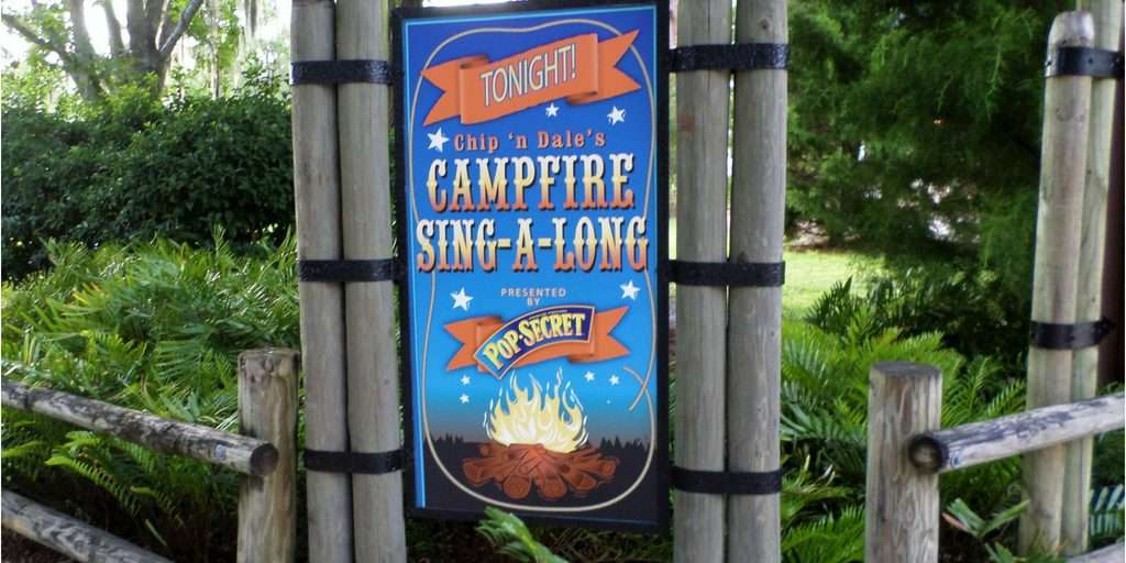 Enjoy a Free Disney Character Experience at Chip n' Dale's Campfire Sing-a-Long at Walt Disney World's Fort Wilderness Resort