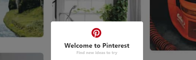 Welcome to Pinterest