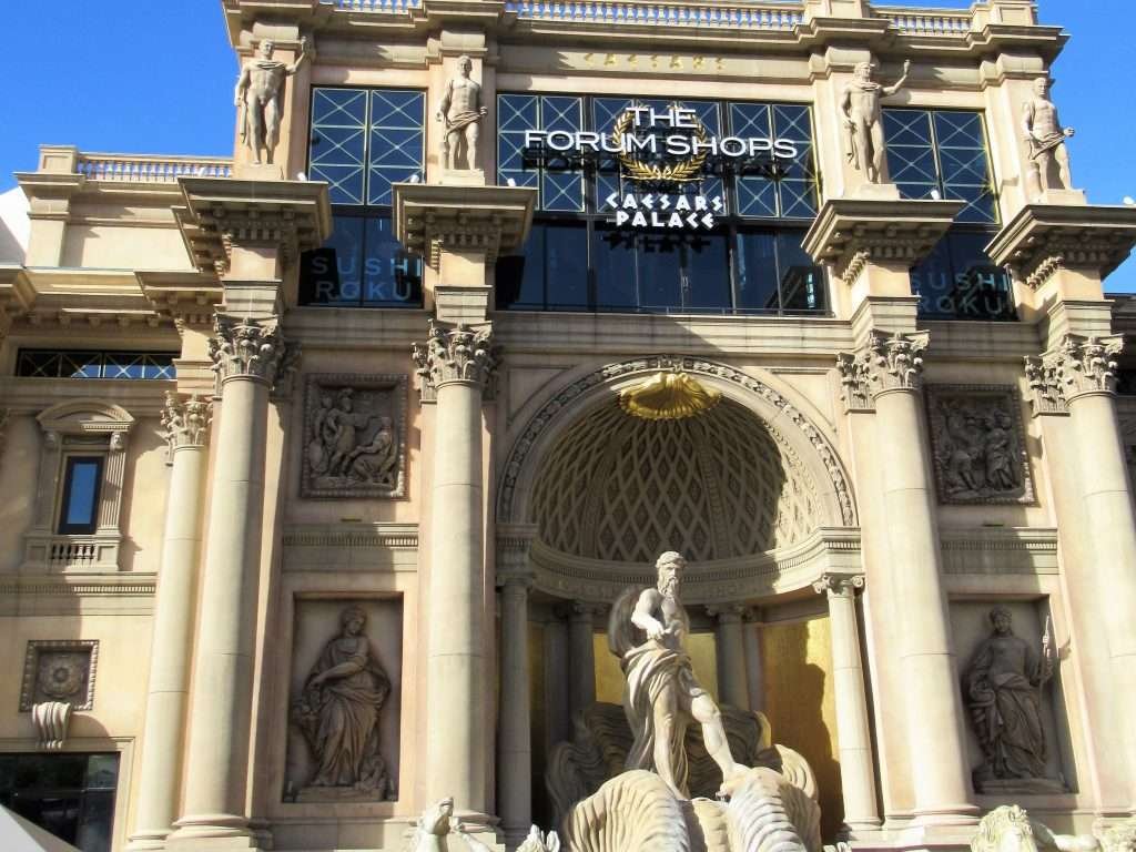 Take a stroll through the Forum Shops at Caesar's Palace if you need a break from the heat, want to pick up a special gift or check out the free Fall of Atlantis Show.