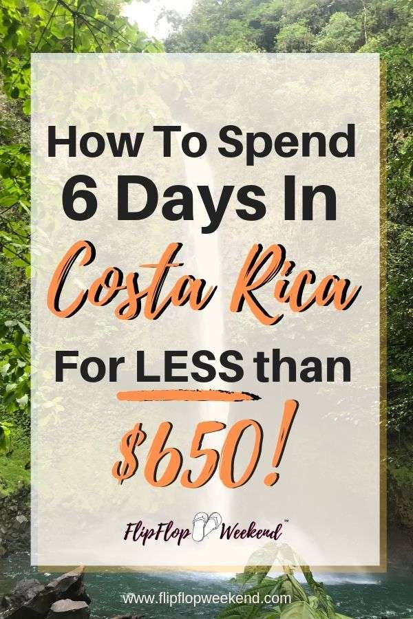 Costa Rica is a stunning country! It’s perfect for outdoor enthusiasts with its wildlife and natural beauty. There is no shortage of things to do in Costa Rica. But, it’s ease to get to, delicious food and wonderful people make it the perfect destination for families and individuals who just want to disconnect. If you have just a few days to get away, a Costa Rica vacation is still possible. We did six days for less than $650. We loved the country so much and will definitely return. To encourage you to add it to your list, I will outline our Costa Rica travel itinerary with tips and guides that you can follow...or adjust for your own travel preferences. Plus, I will even show you how we did it so cheap! #CostaRica #BudgetTravel #CentralAmerica #VacationIdeas